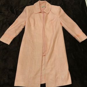 Amanda Smith Textured Pink Trench Coat